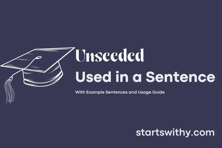 Sentence with Unseeded