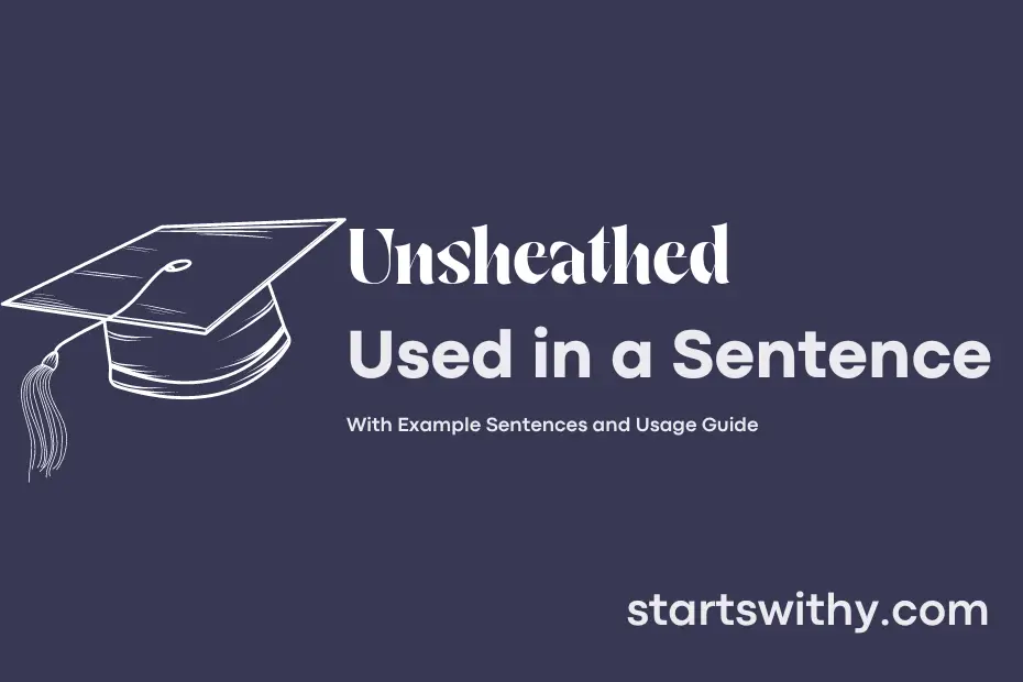 Sentence with Unsheathed