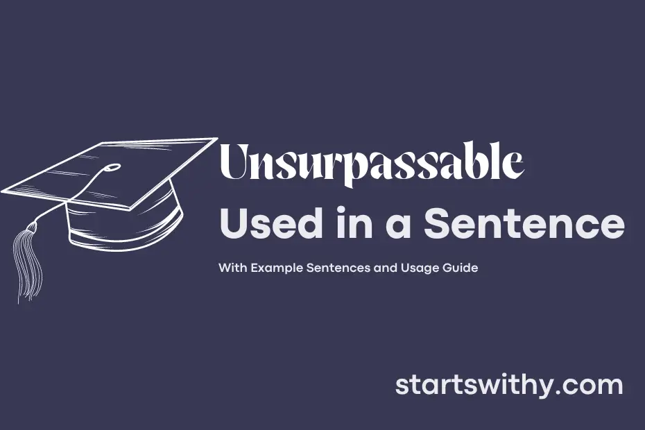 Sentence with Unsurpassable