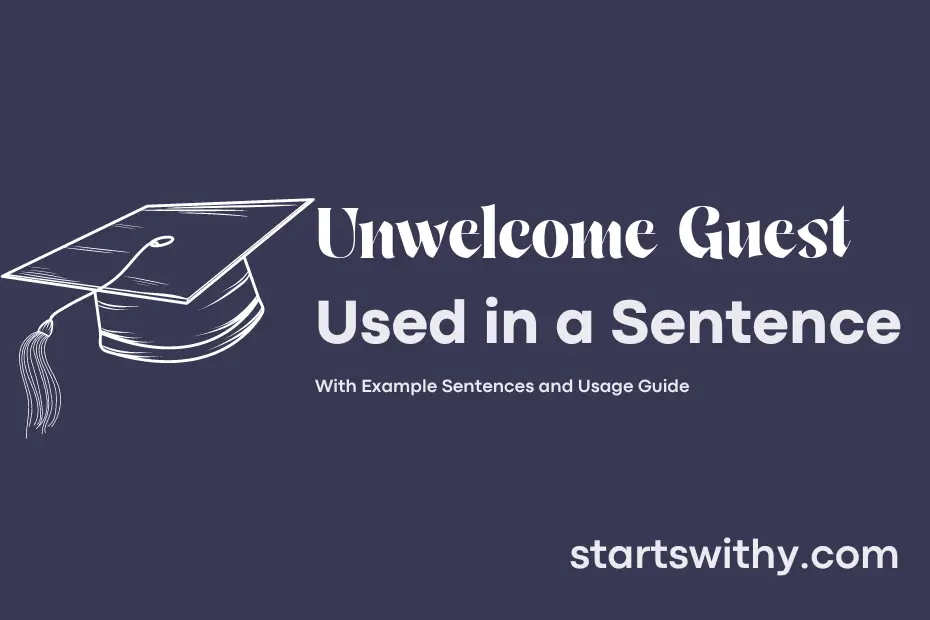 Sentence with Unwelcome Guest