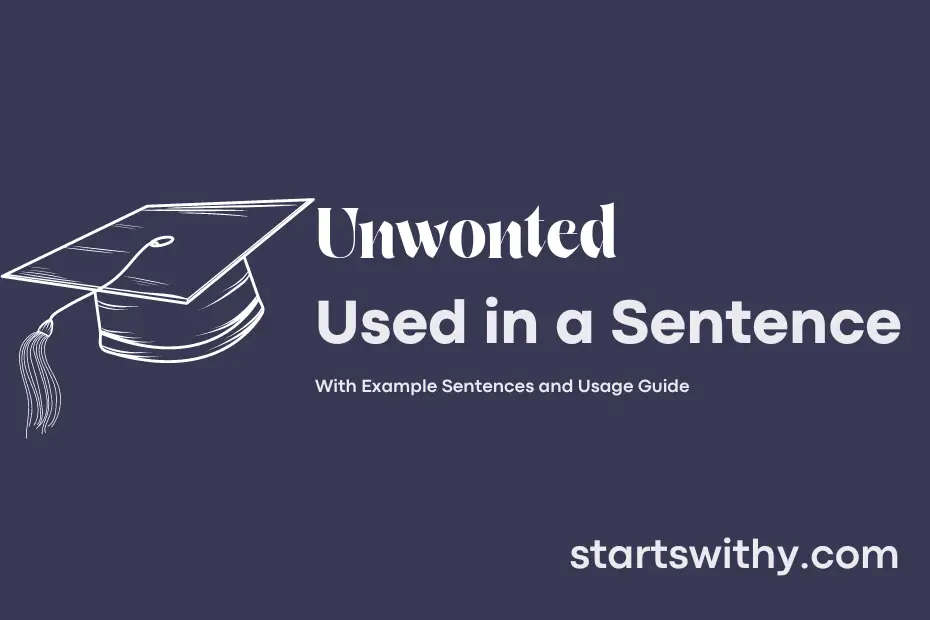 Sentence with Unwonted