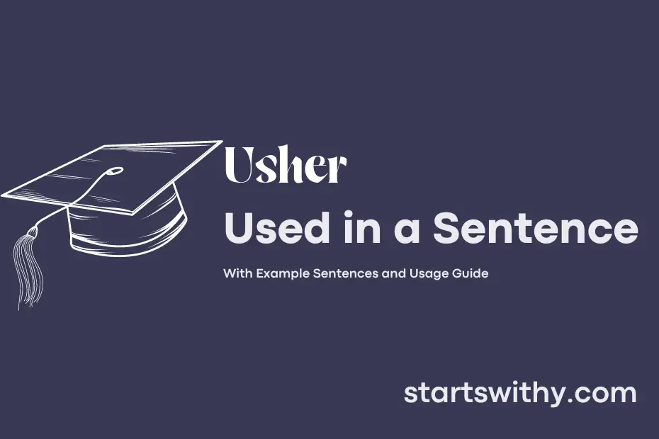 Sentence with Usher