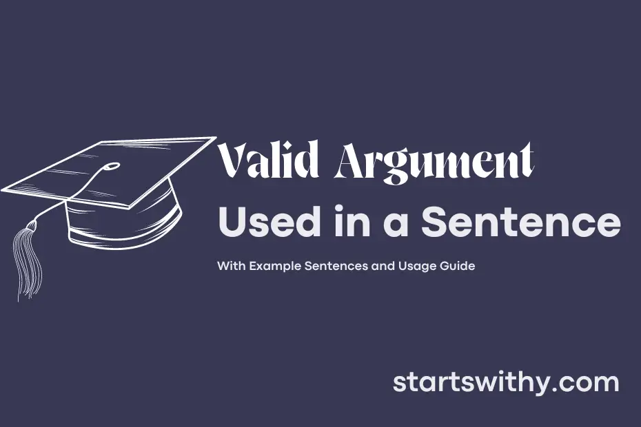 Sentence with Valid Argument