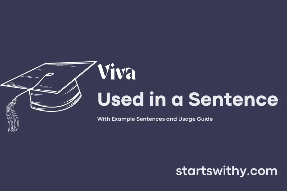 Sentence with Viva