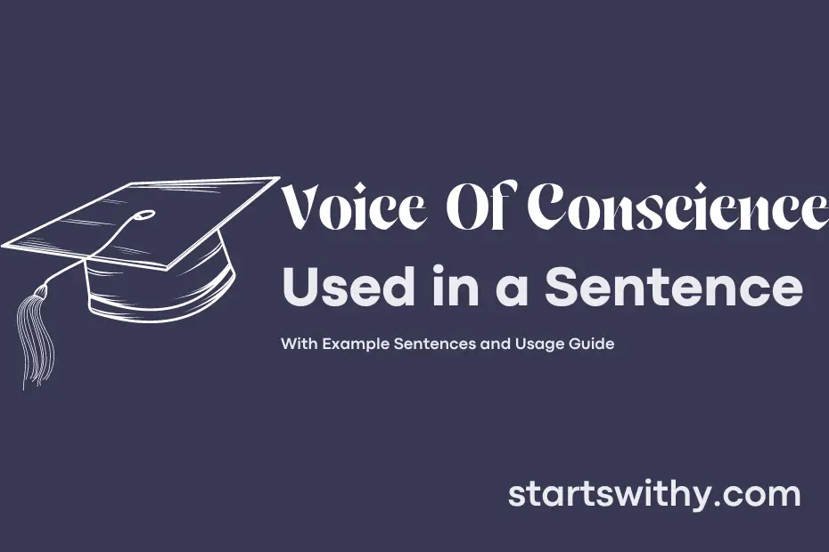 Sentence with Voice Of Conscience