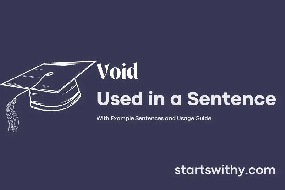 Sentence with Void