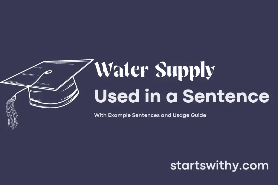 Sentence with Water Supply