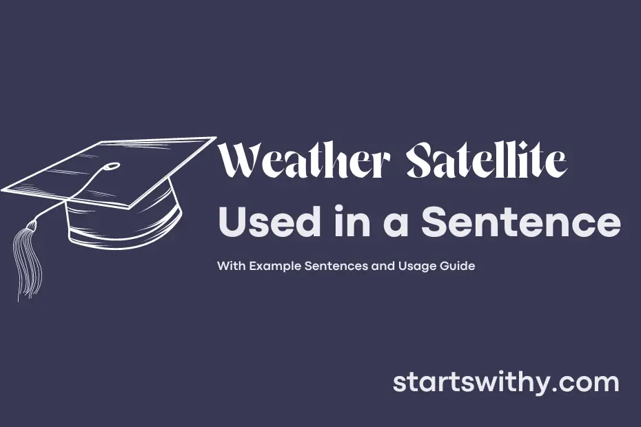 Sentence with Weather Satellite
