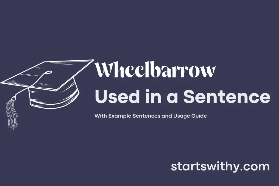 Sentence with Wheelbarrow