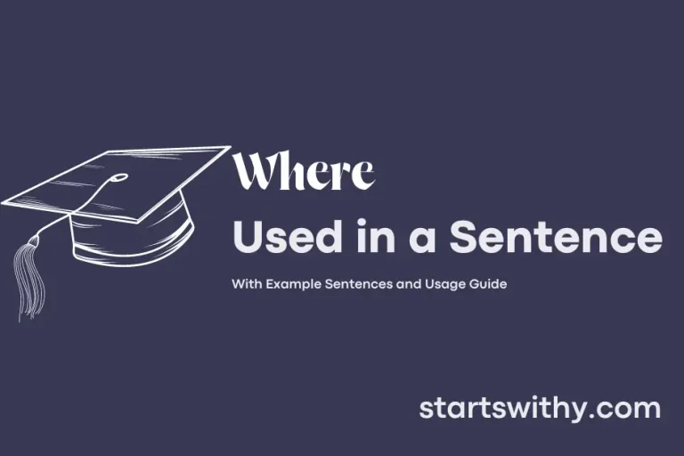 Where in a sentence examples 21 ways to use where