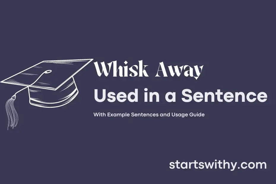 Sentence with Whisk Away