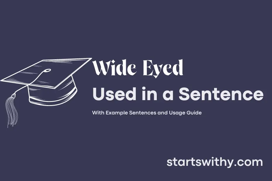 Sentence with Wide Eyed