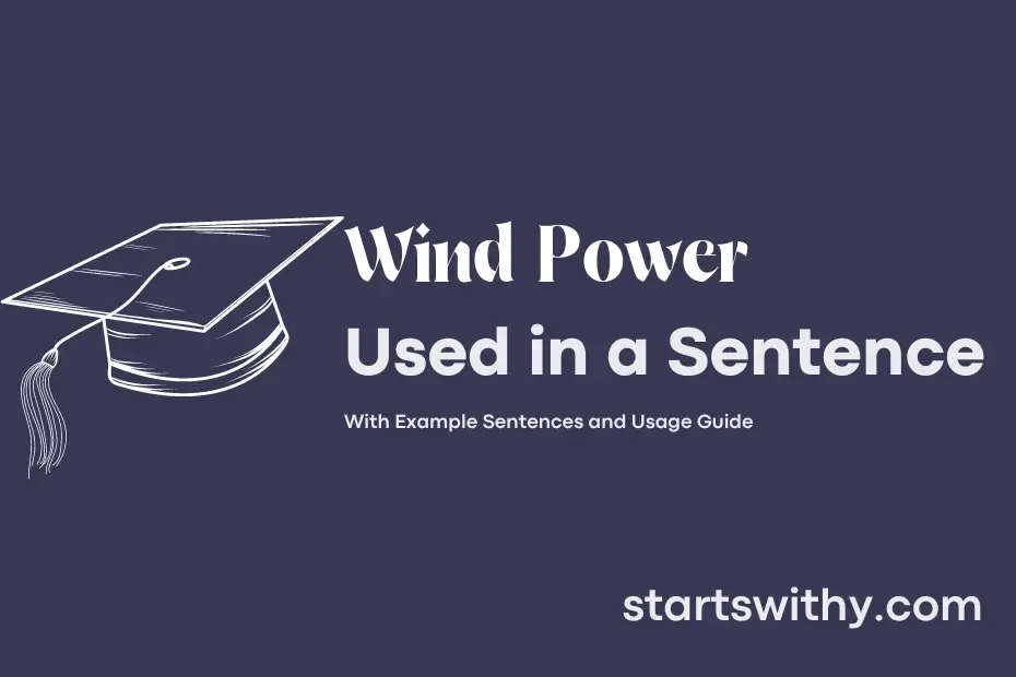 Sentence with Wind Power