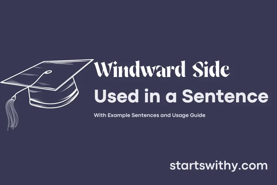 Sentence with Windward Side
