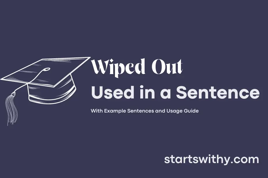 Sentence with Wiped Out