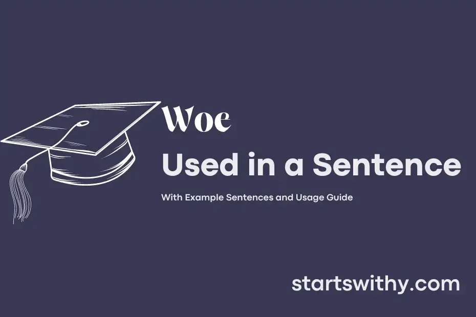 Sentence with Woe