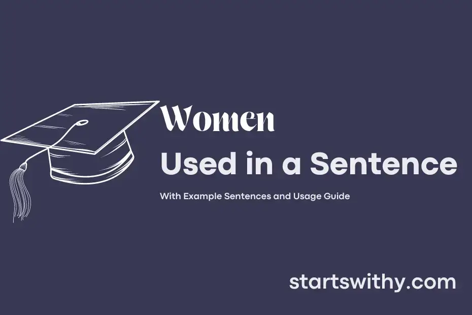 Sentence with Women