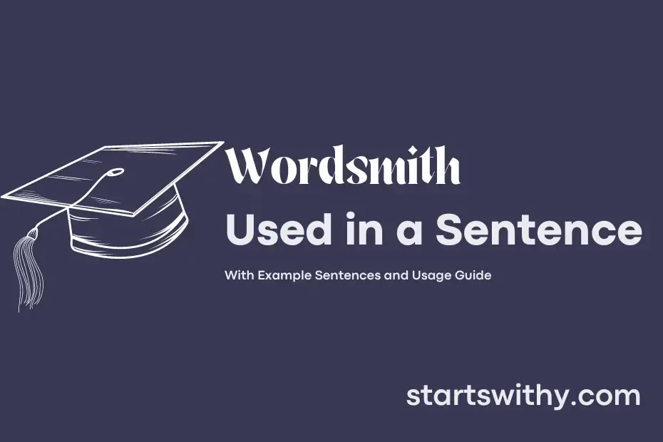 Sentence with Wordsmith