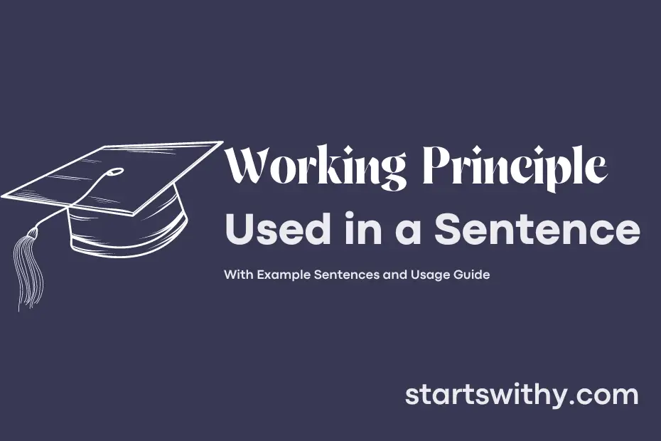 Sentence with Working Principle