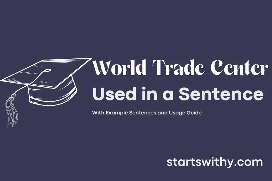 Sentence with World Trade Center