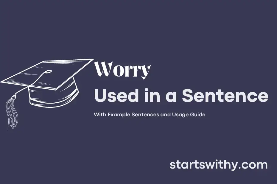 Sentence with Worry