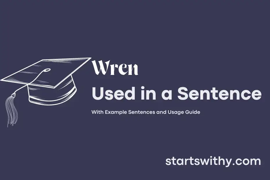 Sentence with Wren