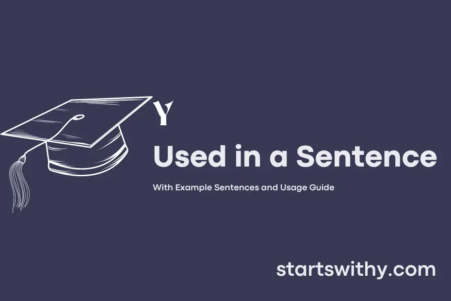 Sentence with Y