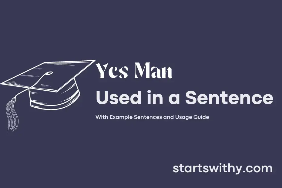 Sentence with Yes Man
