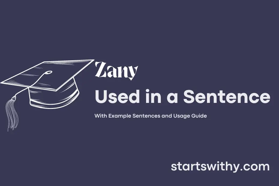 Sentence with Zany