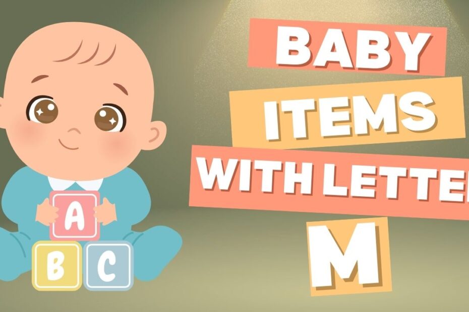 baby items with m