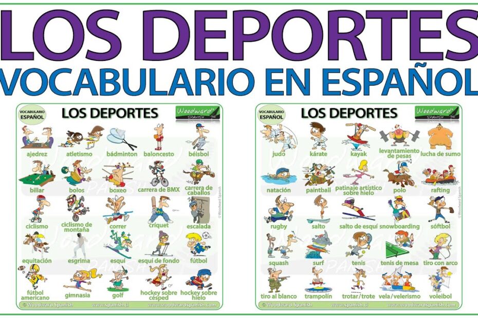 List Of 50 Sports In Spanish - Startswithy.com