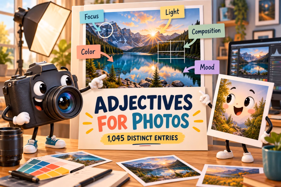 Illustrated guide to 1,045 terms for describing photos