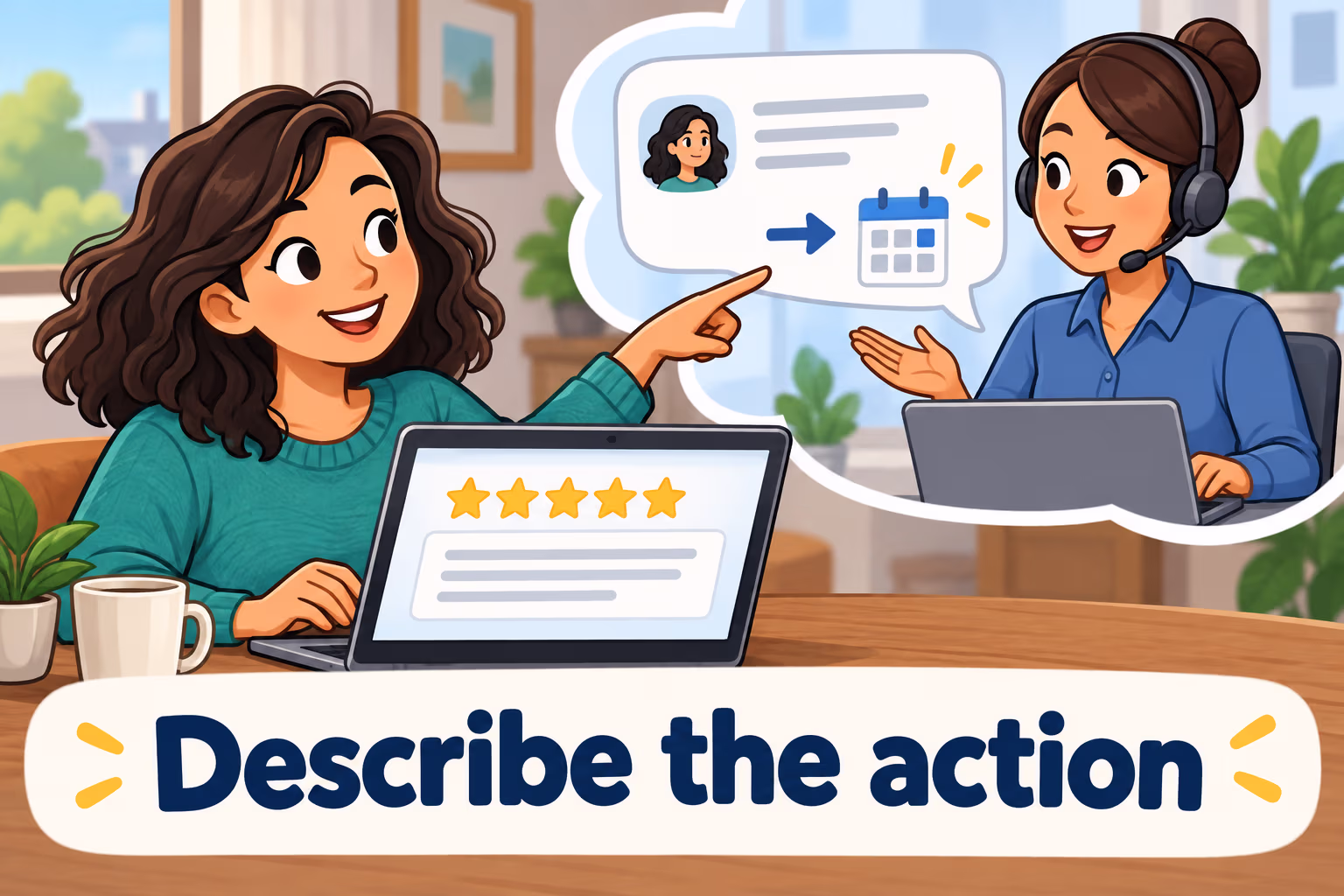 A customer points out that a support agent summarized the request and explained one next step; the review writer points to that concrete action.
