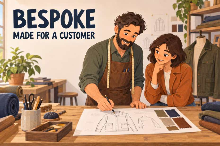 Bespoke means made for a customer