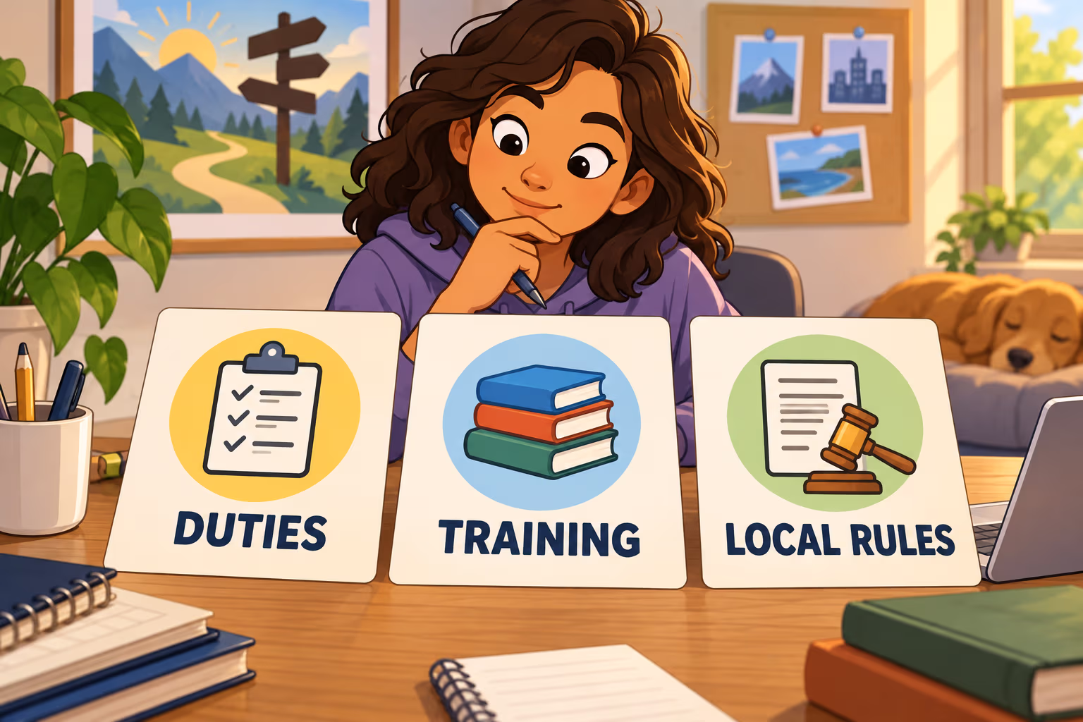 Research a career by checking its tasks, preparation, and local requirements.
