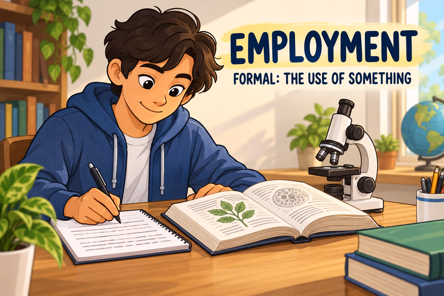 Employment in the formal sense of using something