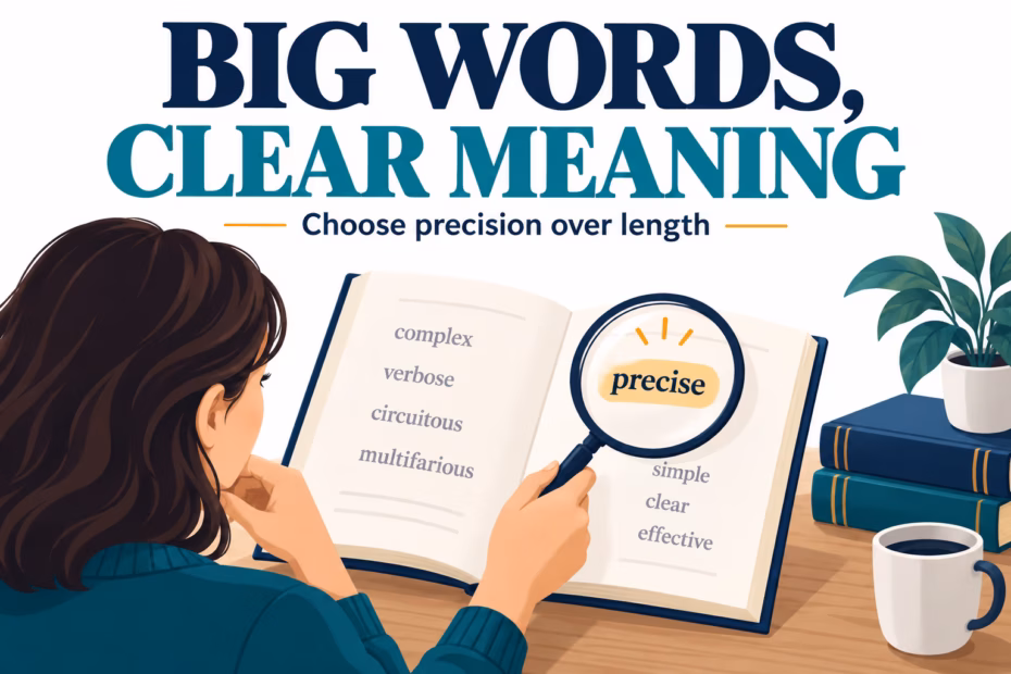 Big words, clear meaning: choose precision over length