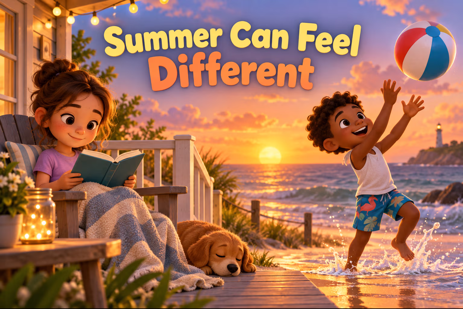 Summer Can Feel Different. An illustration supporting precise summer descriptions.