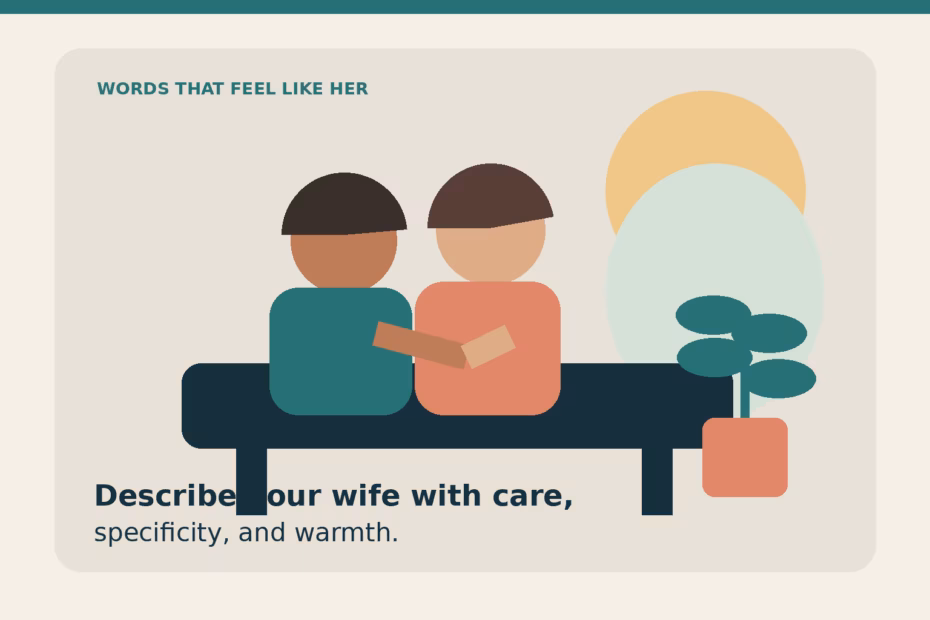 A warm editorial illustration of a couple sharing a quiet moment at home.
