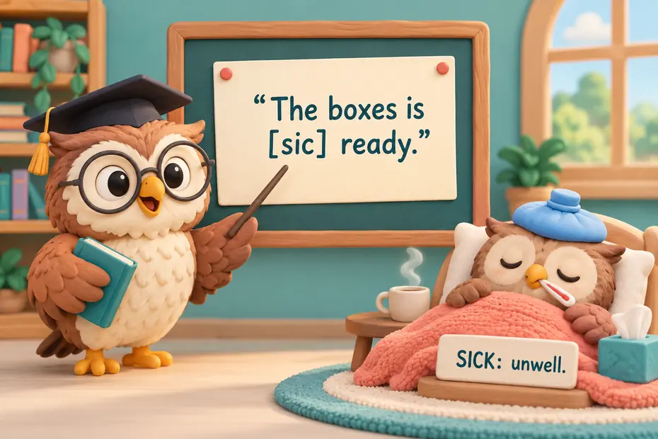 Sic vs Sick: Quotations, Meanings and Correct Usage