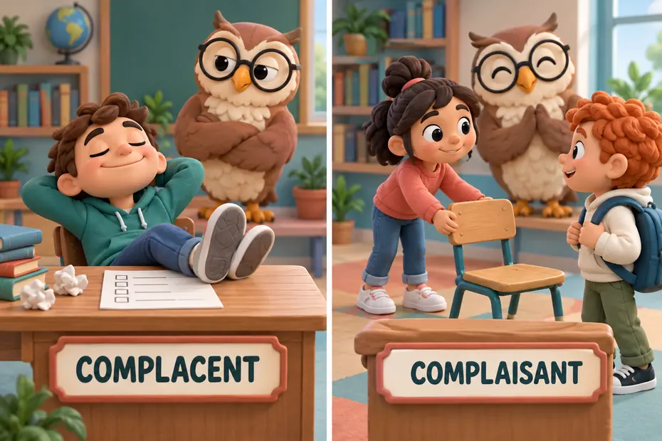 Complacent vs Complaisant: Meanings and Examples