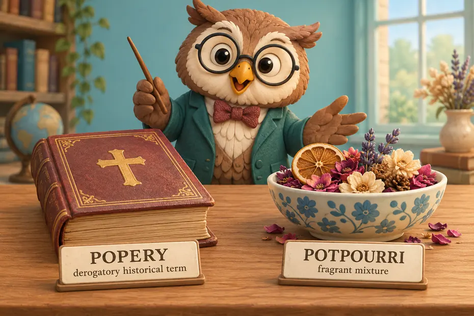 Popery vs Potpourri: Meaning, Tone and Correct Usage