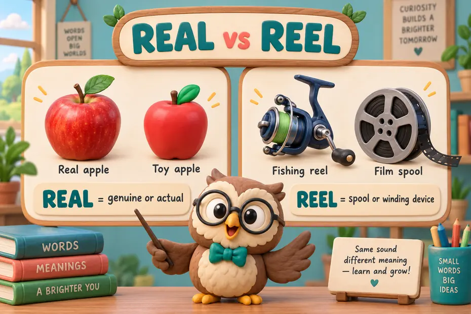 Real vs Reel: Clear Meanings and Everyday Examples