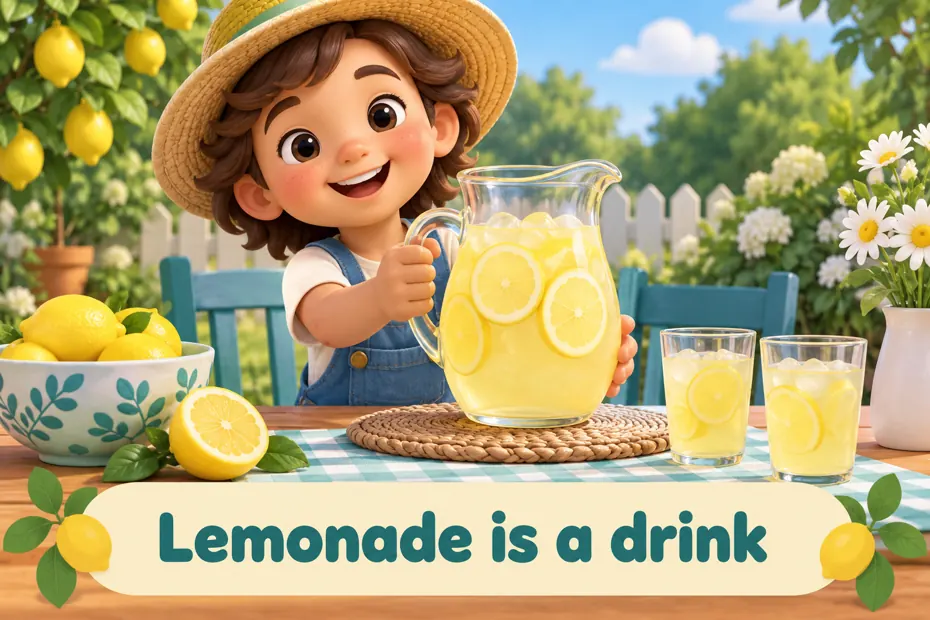 Lemonade is a drink