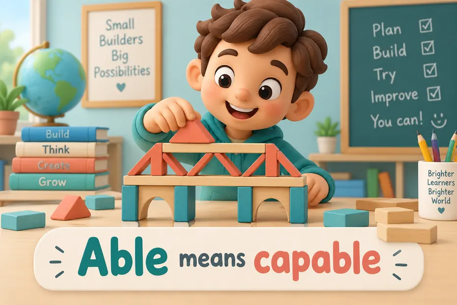 Able means capable