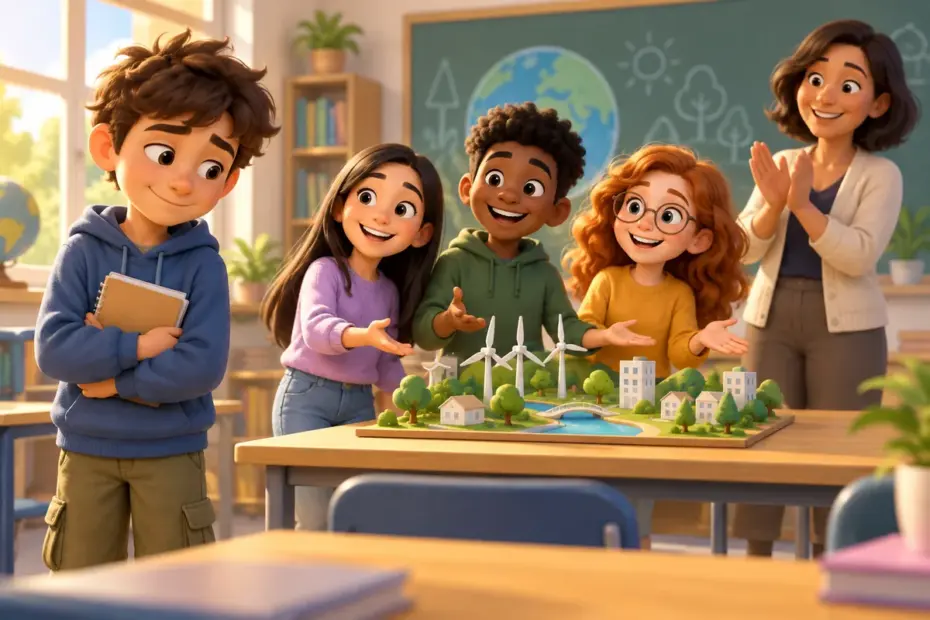 A student lets teammates receive recognition for a group project.