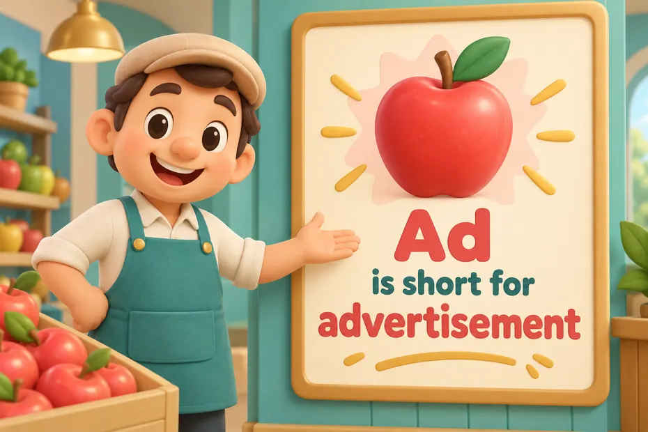 Ad is short for advertisement