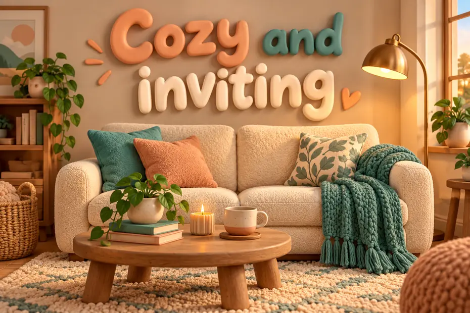 Cozy and inviting living room.