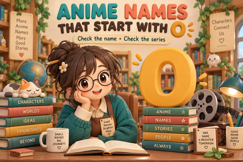 Anime names that start with O: check the name and check the series.