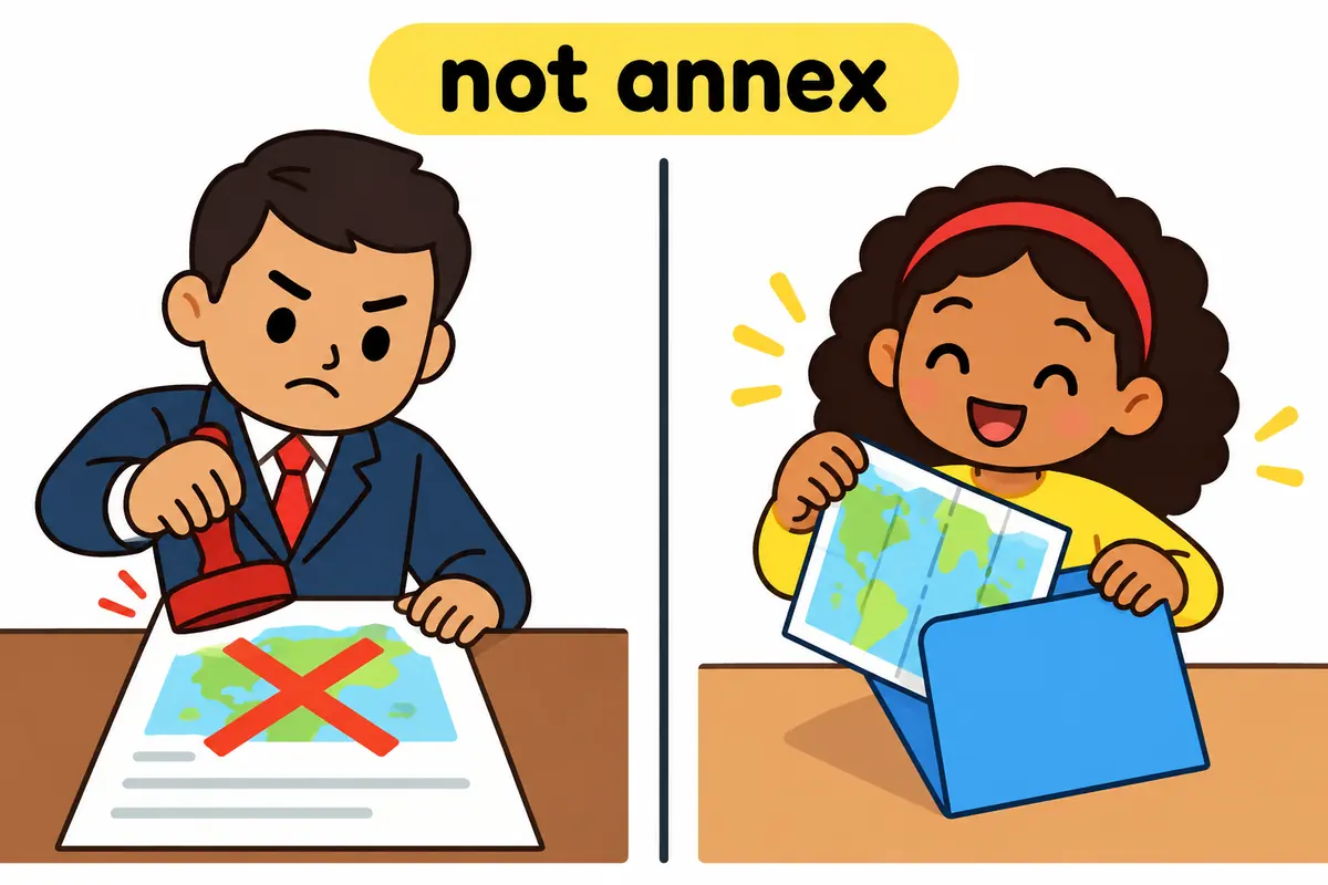A cartoon split scene contrasts a stamped cancelled permit with a map being folded into a folder.